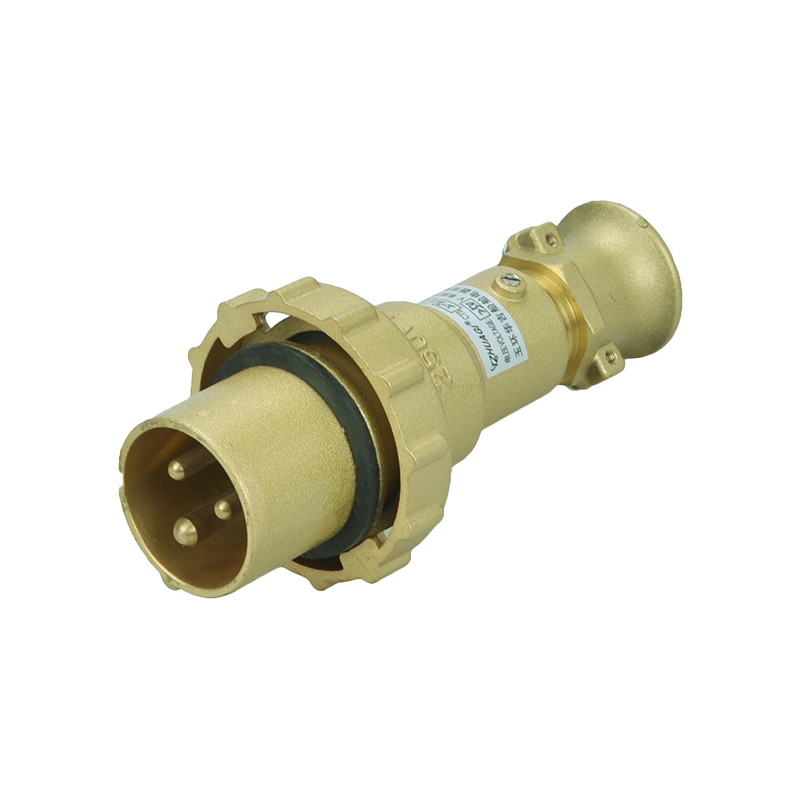 Mosadzná zástrčka Warine 32a, zásuvka, zásuvka s vypínačom CTS2-2-14